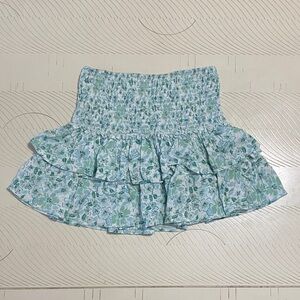 Floral Blue Skirt